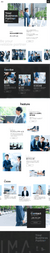 20,30代のメンバーで構成されている事務所ということで、信頼感がありつつも今っぽくかっこいいデザインを目指しました。
テーマカラーの「青」を基調とした写真を採用し、引き締め色として「黒」を使用しています。
FVではロゴの形を写真に重ねて、印象に残るような工夫をしました。また、キャッチコピーの文字に、FVと同じ写真をぼかして入れることで、アクセントを付けています。
シンプルだけど、少しこだわりのある感じを出すために、ボタンやタイトルのあしらいを工夫したところと、写真の配置をランダムにしたところがポイントです。
